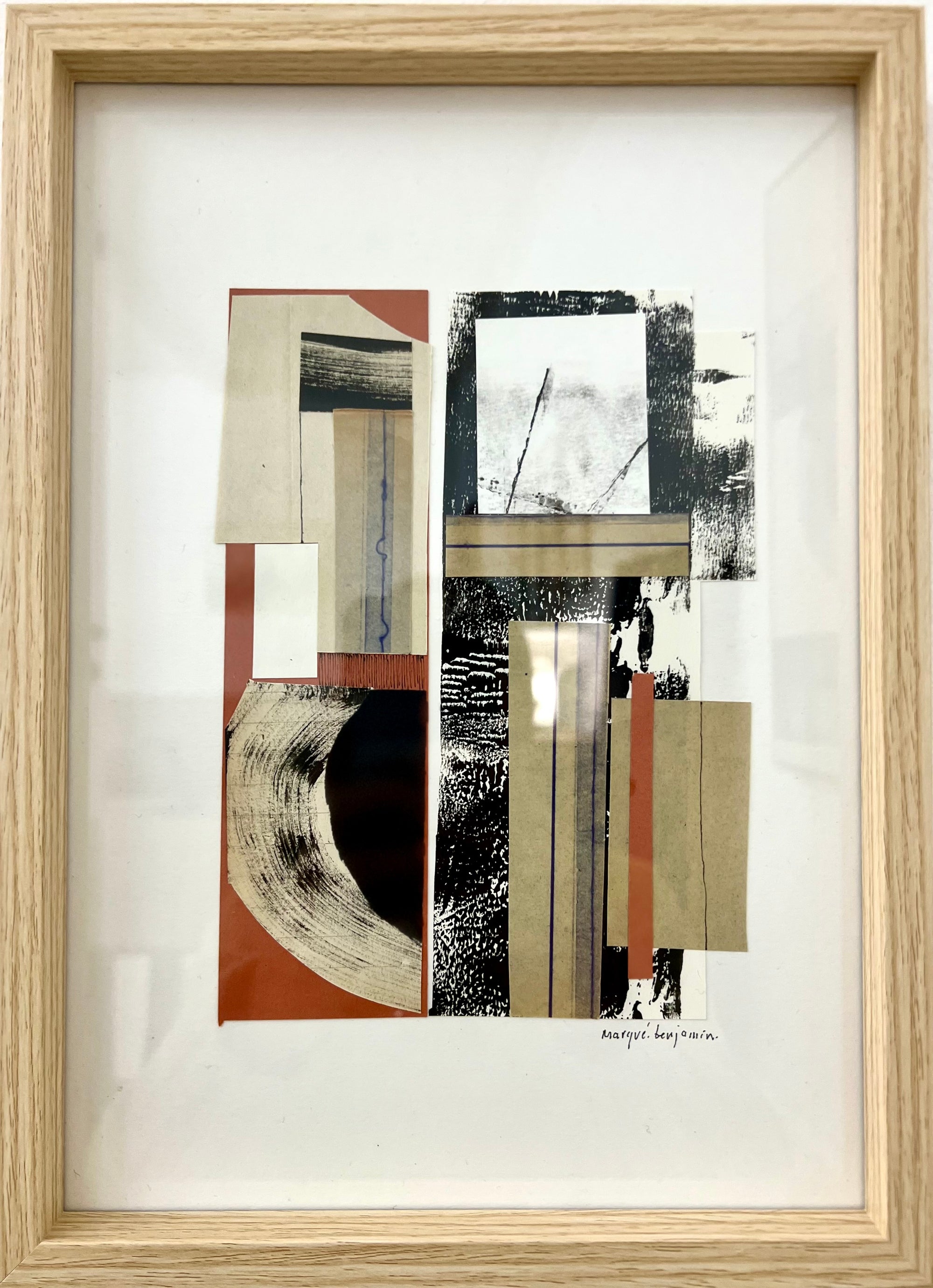 Terre à terre – Original Ink Collage Art | 21×30 cm