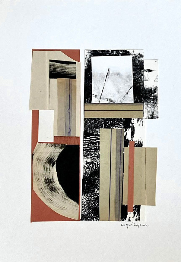 Terre à terre – Original Ink Collage Art | 21×30 cm